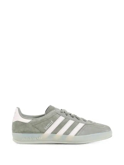Adidas Originals Gazelle Indoor Leather Low-top Sneakers In Green