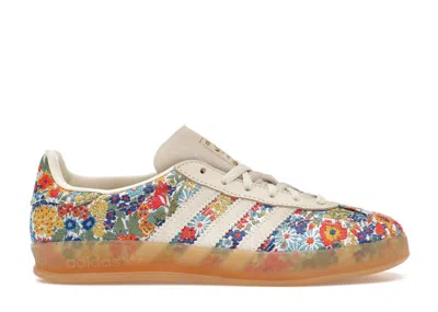 Pre-owned Adidas Originals Gazelle Indoor Liberty London Floral Embroidery (women's) Sneakers In Off/white