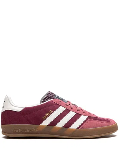 Adidas Originals Gazelle Indoor "maroon" Sneakers In Red