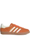 Adidas Originals Gazelle Indoor Leather Sneakers In Orange