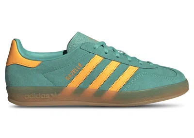 Pre-owned Adidas Originals Gazelle Indoor Orange (women's) Sneakers In Acid Mint/flash Orange/gum 3