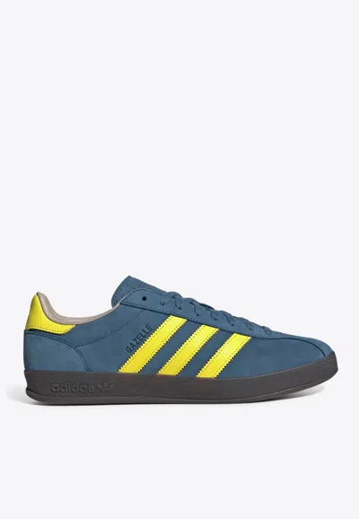 Adidas Originals Gazelle Indoor Pro Leather Sneakers In Blue