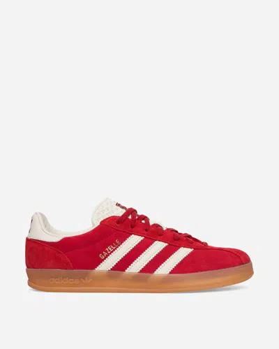 ADIDAS ORIGINALS GAZELLE INDOOR PRO SNEAKERS VICTORY RED / CORE WHITE