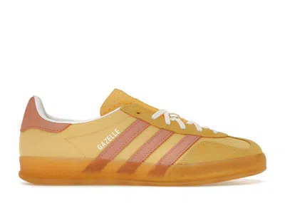 Pre-owned Adidas Originals Gazelle Indoor Semi Spark Clay (women's) Sneakers In Yellow/pink In Multi