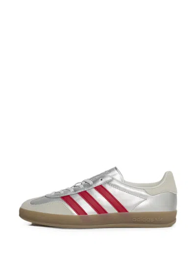 Adidas Originals Gazelle Indoor Shoes In Silver