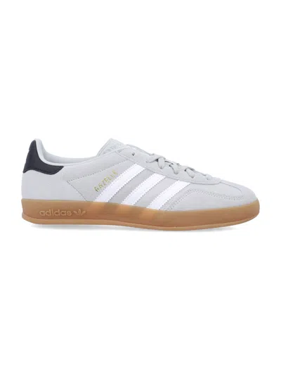 Adidas Originals Gazelle Indoor Sneaker For Boys In Grey/white