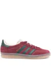 Adidas Originals Indoor Suede Sneaker Gazelle Translucent Rubber In Red