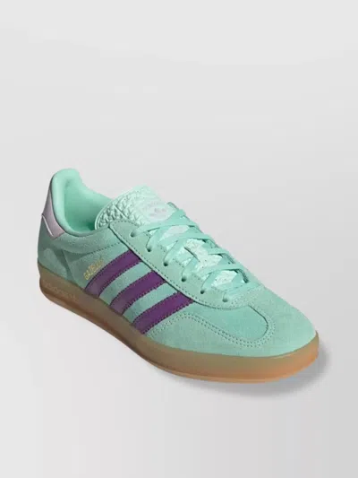 ADIDAS ORIGINALS GAZELLE INDOOR SNEAKER STRIPES LEATHER RUBBER