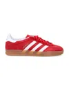 Adidas Originals Red Calf Leather Bos Taurus Low Top Sneakers