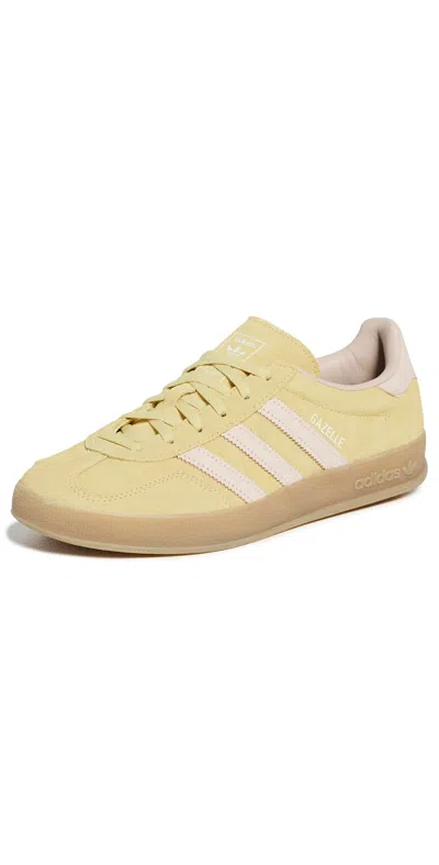 Adidas Originals Gazelle Indoor Sneakers Almost Yellow/wonder Qtz/gum 5