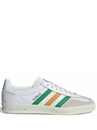 Adidas Originals Gazelle Indoor Sneakers In Bianco