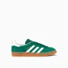 Adidas Originals Gazelle Indoor Sneakers In Cgreen/ftwwht/gum2