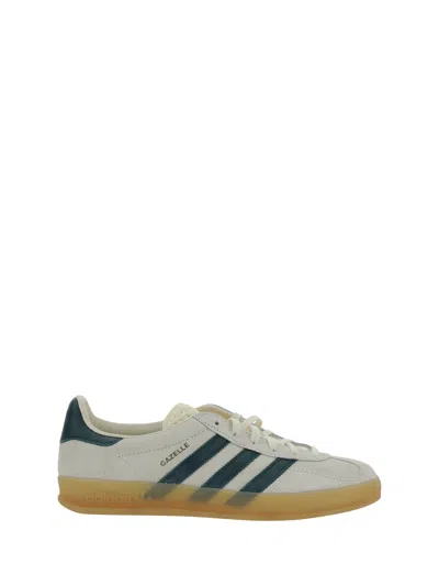 Adidas Originals Gazelle Indoor Trainers In Crewht/cgreen/gum3