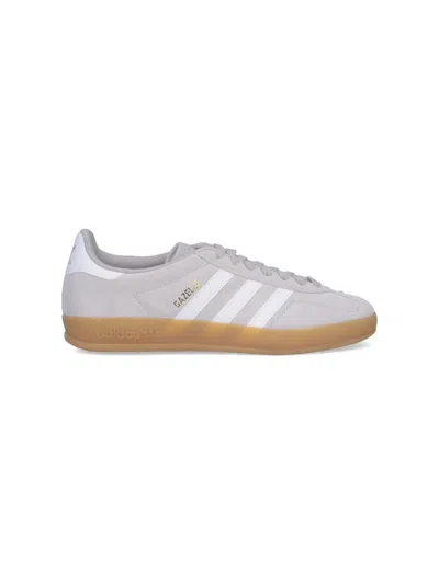 Adidas Originals Gazelle Indoor Sneakers In Gray