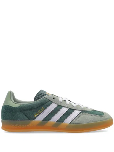 Adidas Originals Gazelle Indoor Brand-patch Leather Low-top Trainers In Multi