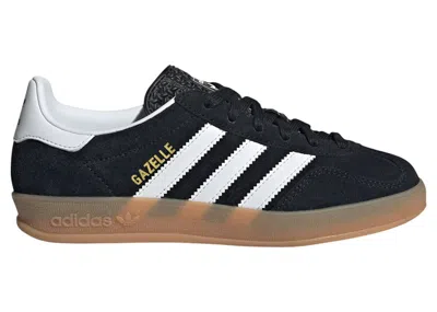 Pre-owned Adidas Originals Gazelle Indoor Sneakers In Core Black/cloud White/gum In Multi