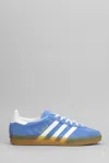 Adidas Originals Gazelle Indoor Sneakers In Cyan Suede In Multi