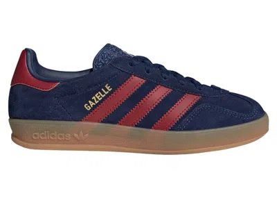 Pre-owned Adidas Originals Gazelle Indoor Sneakers In Dark Blue/team Victory Red/cloud White