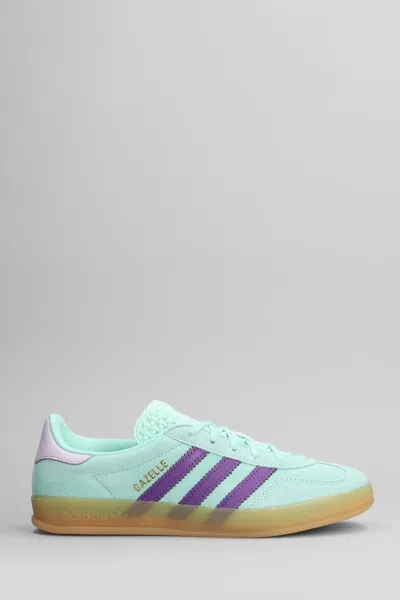 ADIDAS ORIGINALS GAZELLE INDOOR SNEAKERS IN GREEN SUEDE