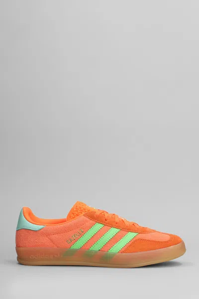 ADIDAS ORIGINALS GAZELLE INDOOR SNEAKERS IN ORANGE SUEDE