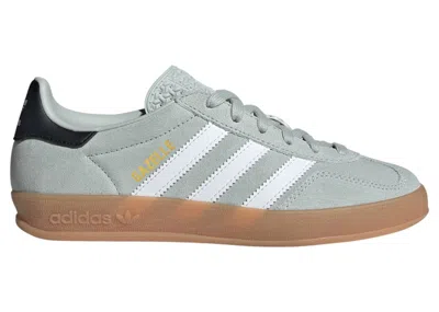Pre-owned Adidas Originals Gazelle Indoor Sneakers In Wonder Silver/cloud White/core Black