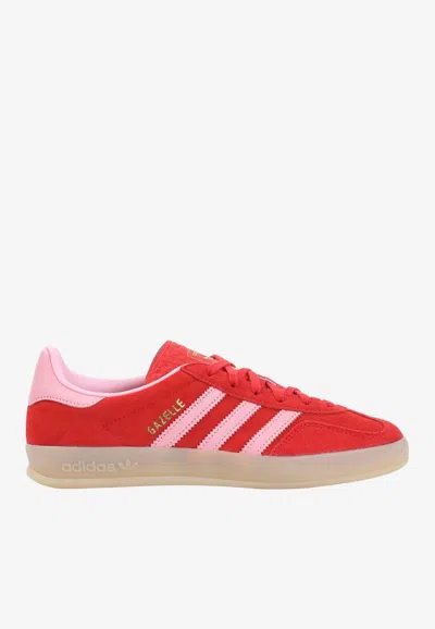 Adidas Originals Gazelle Indoor Suede Sneakers In Red