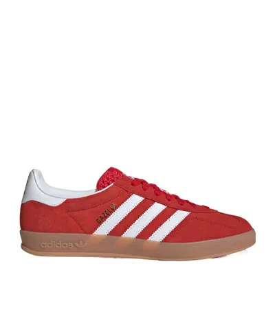 Adidas Originals Red Calf Leather Bos Taurus Low Top Sneakers In Multi