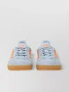 Adidas Originals Gazelle Indoor Suede Stripe Rubber Sneaker In White