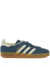 Adidas Originals Gazelle Indoor Three-stripe Sneakers In Blue