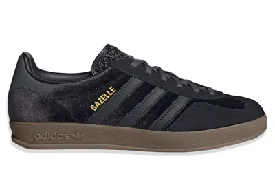 Pre-owned Adidas Originals Gazelle Indoor Velvet (women's) Sneakers In Black