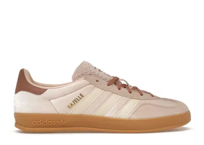 Pre-owned Adidas Originals Gazelle Indoor Velvet (women's) Sneakers In Wonder Quartz/warm Clay/gum
