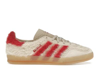 Pre-owned Adidas Originals Gazelle Indoor Victory Red (women's) Sneakers In Magic Beige/team Victory Red/gum 3