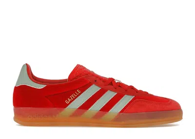 Pre-owned Adidas Originals Gazelle Indoor (women's) Sneakers In Better Scarelet Red/hazy Green/gum