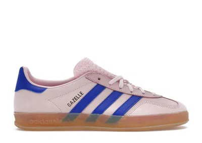 Pre-owned Adidas Originals Gazelle Indoor (women's) Sneakers In Clear Pink/lucid Blue/gum