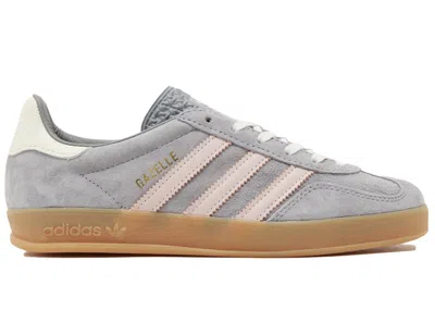 Pre-owned Adidas Originals Gazelle Indoor (women's) Sneakers In Grey/sandy Pink