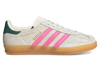 Pre-owned Adidas Originals Gazelle Indoor (women's) Sneakers In Offin White/off White/lucid Pink In Multi