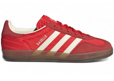 Pre-owned Adidas Originals Gazelle Indoor (women's) Sneakers In Red/better Scarelet Red/cream White