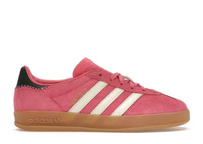 Pre-owned Adidas Originals Gazelle Indoor (women's) Sneakers In Rose Tone/collegiate Green/off White In Multi