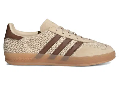 Pre-owned Adidas Originals Gazelle Indoor (women's) Sneakers In Sand Strata/premium Brown/gum 3