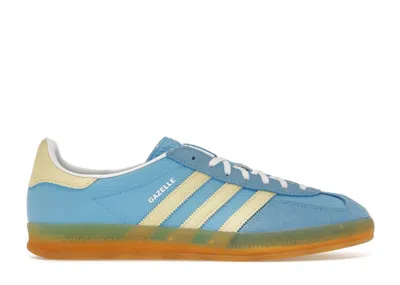 Pre-owned Adidas Originals Gazelle Indoor (women's) Sneakers In Semi Blue Burst/almost Yellow/cloud White In Multi