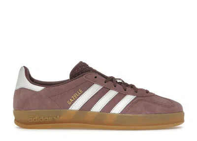 Pre-owned Adidas Originals Gazelle Indoor (women's) Sneakers In Shadow Fig/footwear White/gum In Multi