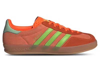 Pre-owned Adidas Originals Gazelle Indoor (women's) Sneakers In Solar Orange/solar Green In Multi