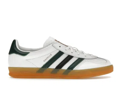 Pre-owned Adidas Originals Gazelle Indoor (women's) Sneakers In White/collegiate Green/core Black