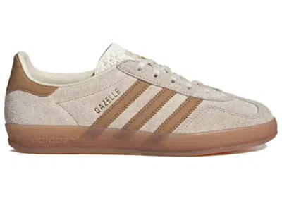 Pre-owned Adidas Originals Gazelle Indoor (women's) Sneakers In Wonder White/mesa/gum In Multi