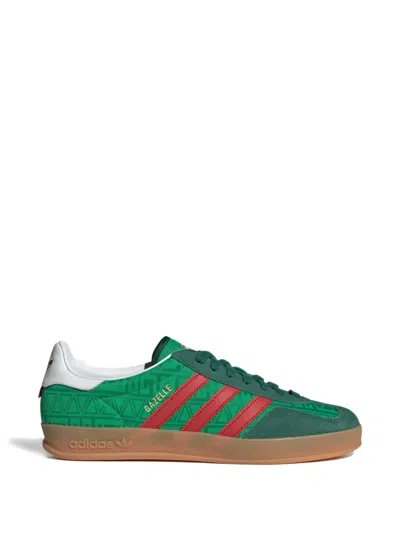 Adidas Originals Gazelle Lace-up Sneakers In Animal Print