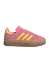 Adidas Originals Gazelle Bold "bliss Pink Spark" Sneakers In Pink