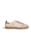 Adidas Originals Striped Flat Sole Round Toe Suede Sneakers In Pink