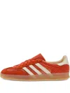 Adidas Originals Gazelle Indoor Leather Sneakers In Orange