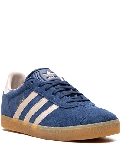 Adidas Originals Kids' Gazelle "night Indigo/taupe" Sneakers In Blue