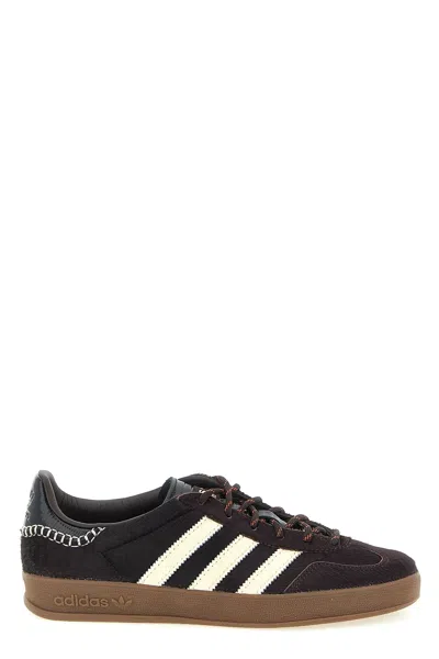 Adidas Originals Adidas By Wales Bonner Gazelle Pony Sneakers In Burgundy